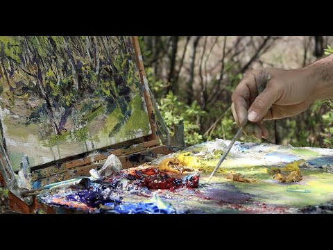 Plein Air Painting Montana Spring Aspens