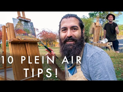 10 TIPS for Plein Air Painting Featuring Tez Dower