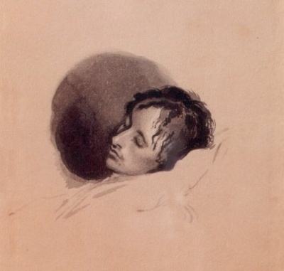 Keats on his deathbed, Joseph Severn