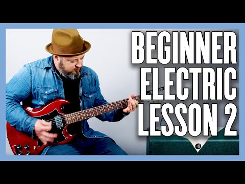 Beginner Electric Guitar Lesson 1 FINGER POWER CHORDS