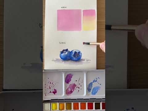 Whats the difference between a wash vs glaze watercolor watercolortutorial arttutorial  art