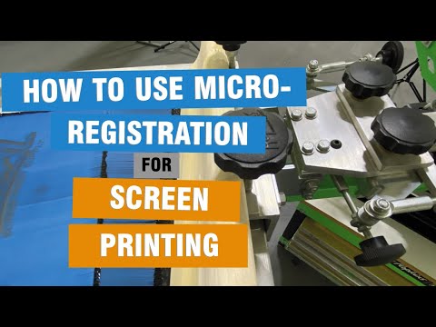How to Use MicroRegistration to Register a Multi Color Screen Print