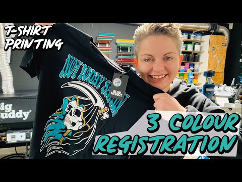 How to register multi colour images for screen printing