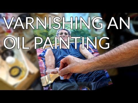 How I varnish an oil painting The varnish won39t stick dry spots patchy NO PROBLEM easy fix