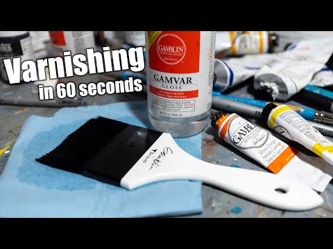 How To Varnish A Painting In 60 Seconds Shorts