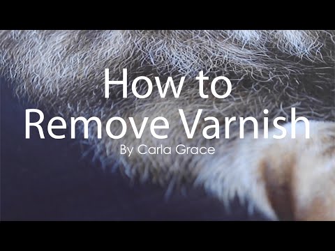 How to Remove Varnish from a smooth painting