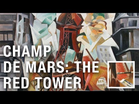 Champ de Mars The Red Tower  Robert Delaunay  Museum Quality Handmade Art Reproduction