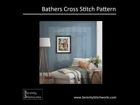 Bathers Cross Stitch Pattern  Roger de La Fresnaye