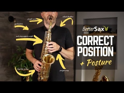 Beginner Saxophone Lesson 3  Setup Ideal Hand amp Body Position