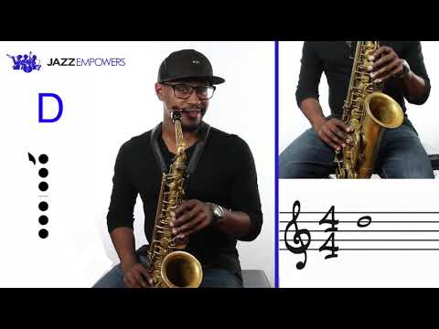 Beginner Jazz Alto Saxophone Lesson 3  G Major Scale Bb Concert First Five Notes