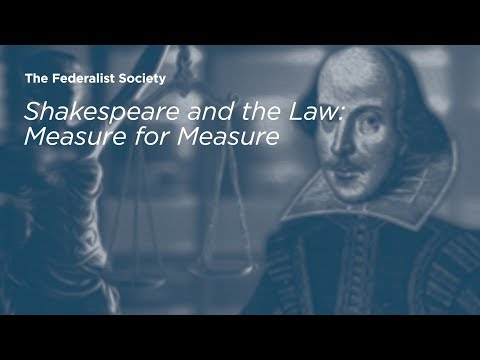 Shakespeare and the Law Measure for Measure