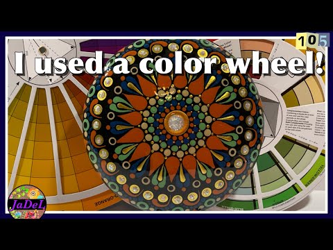 Mandala Art  Trying mandala colors from a color wheel  Split Complementary