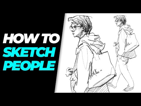 How to sketch people  Urban sketching tutorial