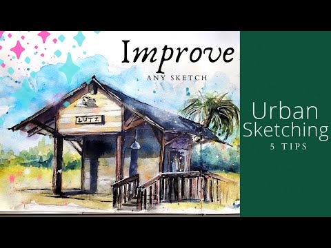 5 Tips to IMPROVE any Urban Sketch  Urban sketching hacks to elevate your sketches  watercolor