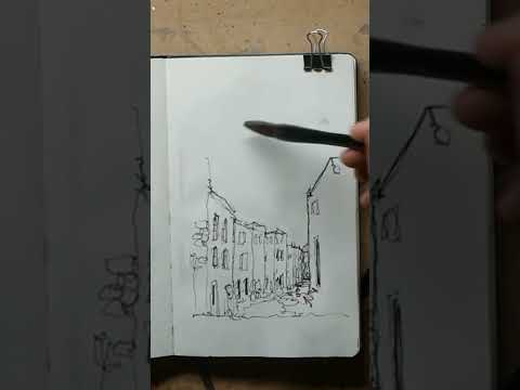 Simple Urban Sketching Tutorial  A Ten Minute Challenge Tutorail