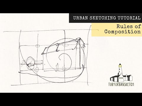 Rules of Composition Made Easy  Urban Sketching Tutorial