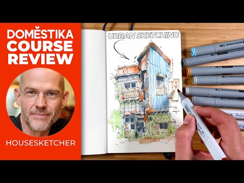 Improve your URBAN SKETCHING fast  Albert Kiefer House Sketcher DOMESTIKA REVIEW
