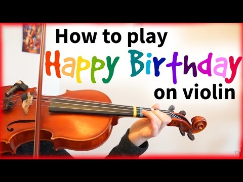 How to play Happy Birthday  Easy Beginner Song  Violin Tutorial