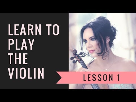 Learn the VIOLIN ONLINE  Lesson 130  How to hold the violin amp bow