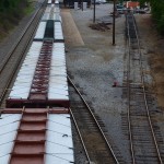 trains from a bridge