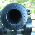 Into the barrel of a cannon