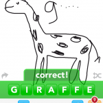 Draw Something Art giraffe