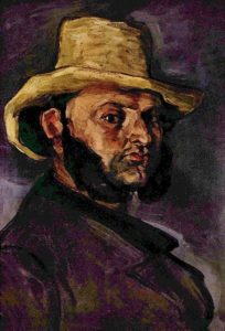 Paintings and Images by Cezanne_Man with a Straw Hat (Portrait of Boyer)