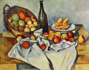 Paintings and Images by Cezanne_The Basket of Apples