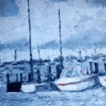 modern impressionism landscapes_connecticut boats beside ocean