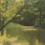 modern impressionism landscapes_creek in forest