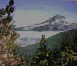 modern impressionism landscapes_mountain in distance