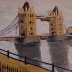 modern impressionism landscapes_tower bridge in London