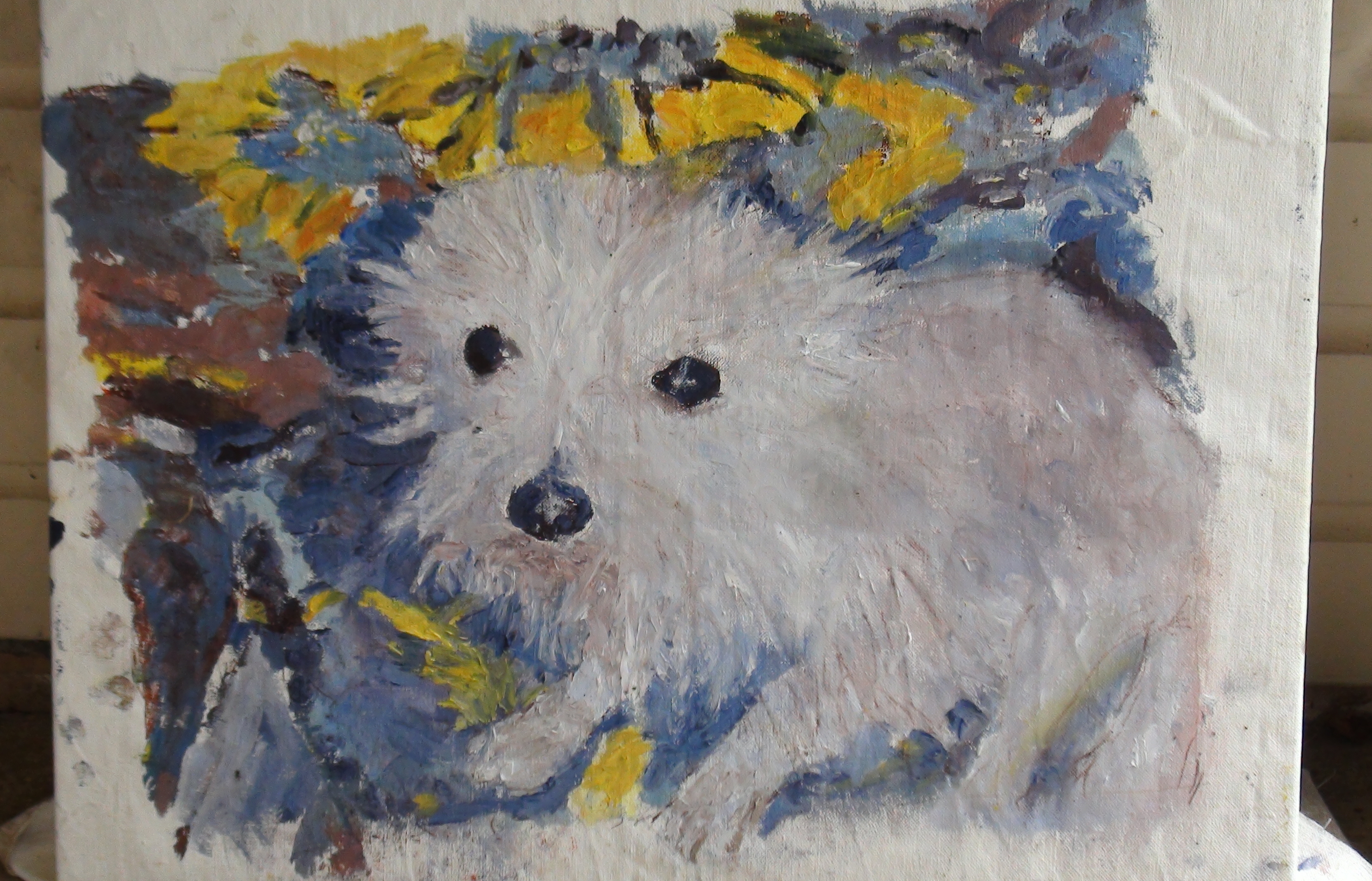 Schmutt the Dog Painting For Sale - Artvilla