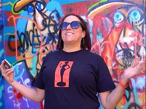 Janet Kuypers’ “Drop the Bomb” 4/30/17 “Poetry Bomb” readings to strangers live in Austin TX @ Graffiti Park